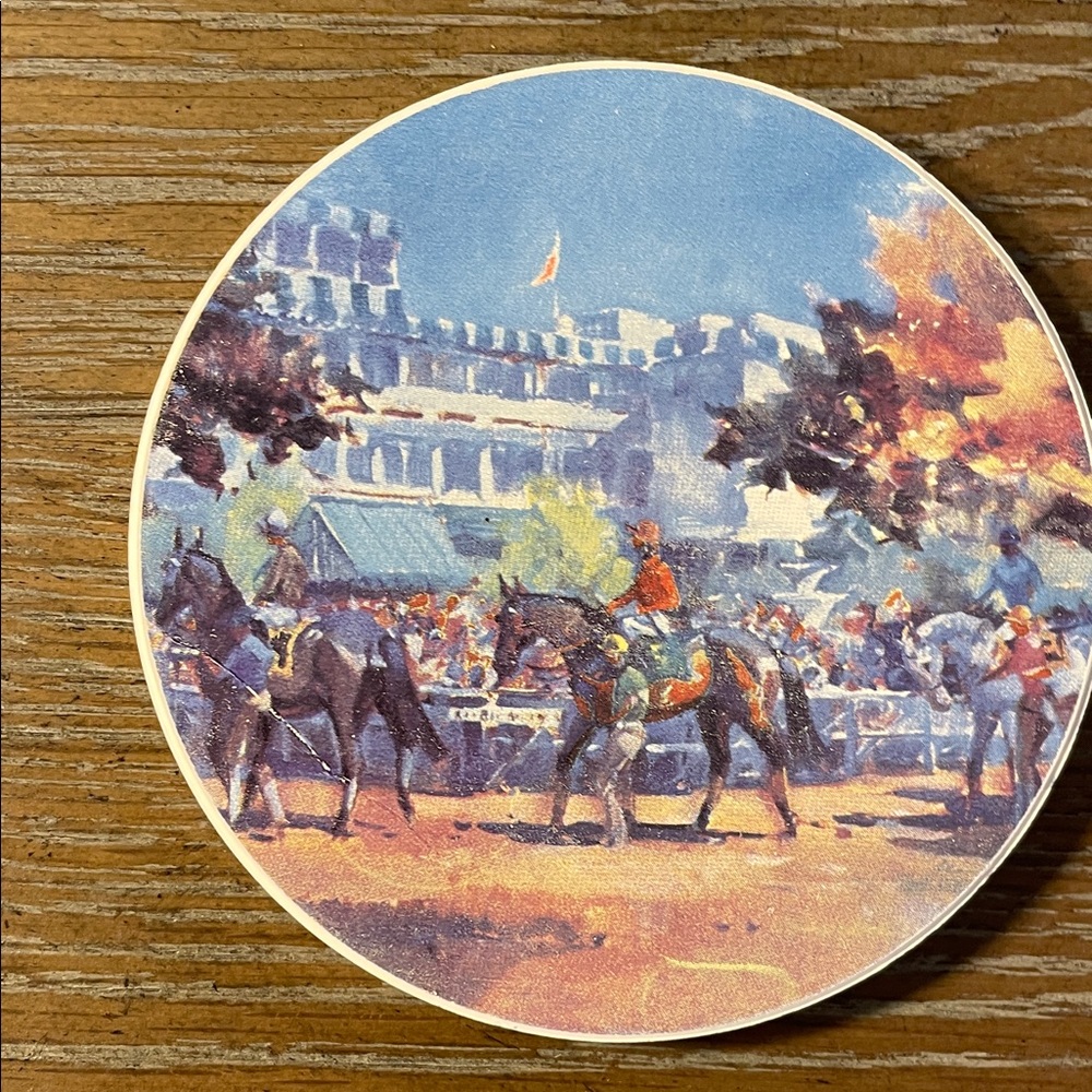 Set of 4 Monmouth Park Racetrack Drink Coasters - Picture 4 of 7